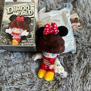 Pop Mart Dimoo World Vinyl Plush Keychain-Minnie